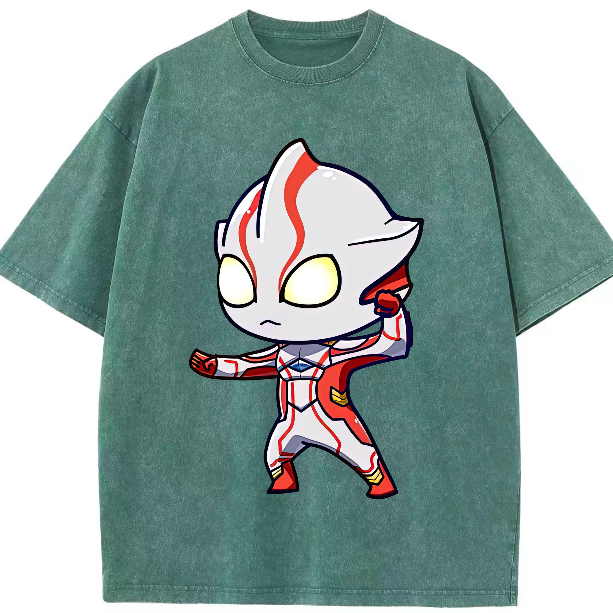 （画像用） ウルトラマン Ultraman 綿100% ヴィンテージ風 半袖Tシャツ（フロントプリント）